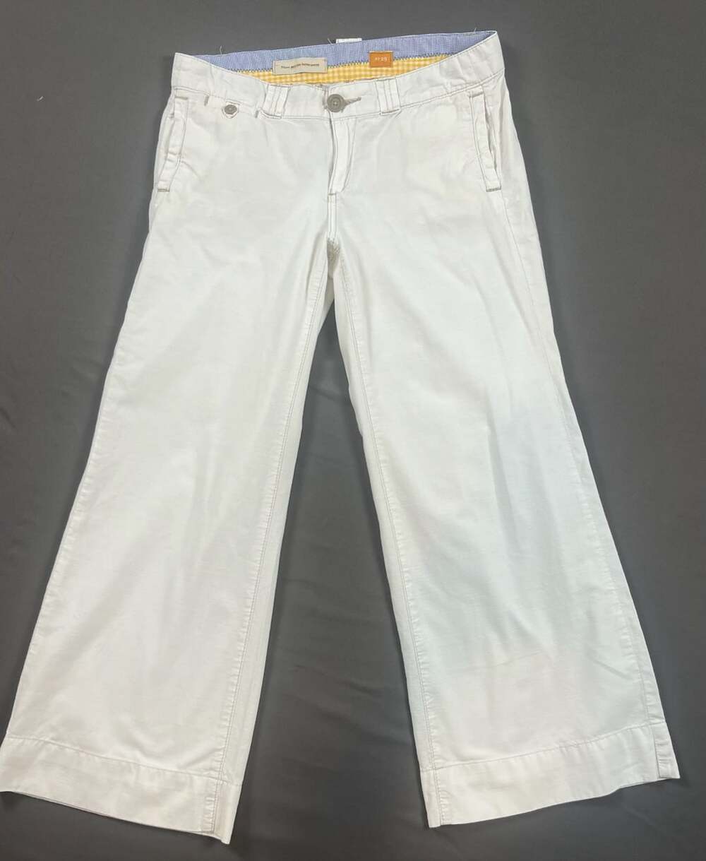 Pilcro and the Letterpress N° 29 White Wide Leg Cotton Pants Size 29